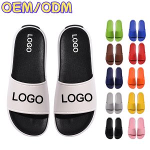 Custom Slippers with Logo, Wholesale Slippers in Two Colors for Women and Men