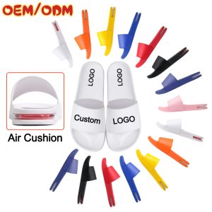 Custom Slide Slippers with Logo, Air Cushion Slides Slipper Wholesale for Women Men