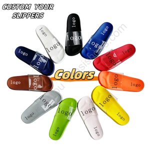 Custom Design Slippers with Clear Upper, Bulk House Slippers