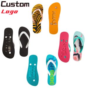 EVA/Rubber Flip Flops Wholesale with Hollow-Out Slipper Sole Custom