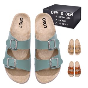 Wholesale Cork Footbed Sandals with Leather Upper | OEM & Custom Birkenstock-style Sandals