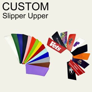 Custom Printed Slipper Uppers Wholesale, Bulk PVC Slipper Uppers