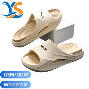 Bulk Thick Soft EVA Slippers, Hollow Platform Slide With Massage Insole Wholesale Supply
