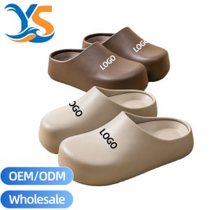 Bulk Closed Toe EVA Slippers, Removable Insole Indoor Slipper Supply