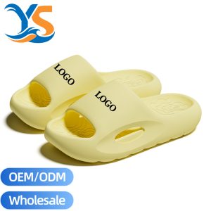 Wholesale Ultra Soft Thick Platform EVA Slides, Hollow Breathable Comfort Slippers