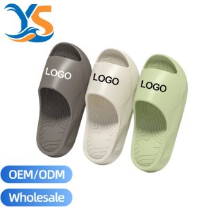 Bulk Unisex Thick Sole EVA Sport Slippers, Custom Logo Wholesale Slipper Supply